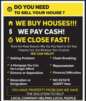 HomeOwner - We can buy/rent your house - Any condition - Any situation - No fees!