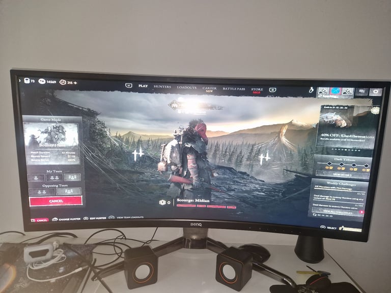 image for BenQ gaming monitor 35 inch curved