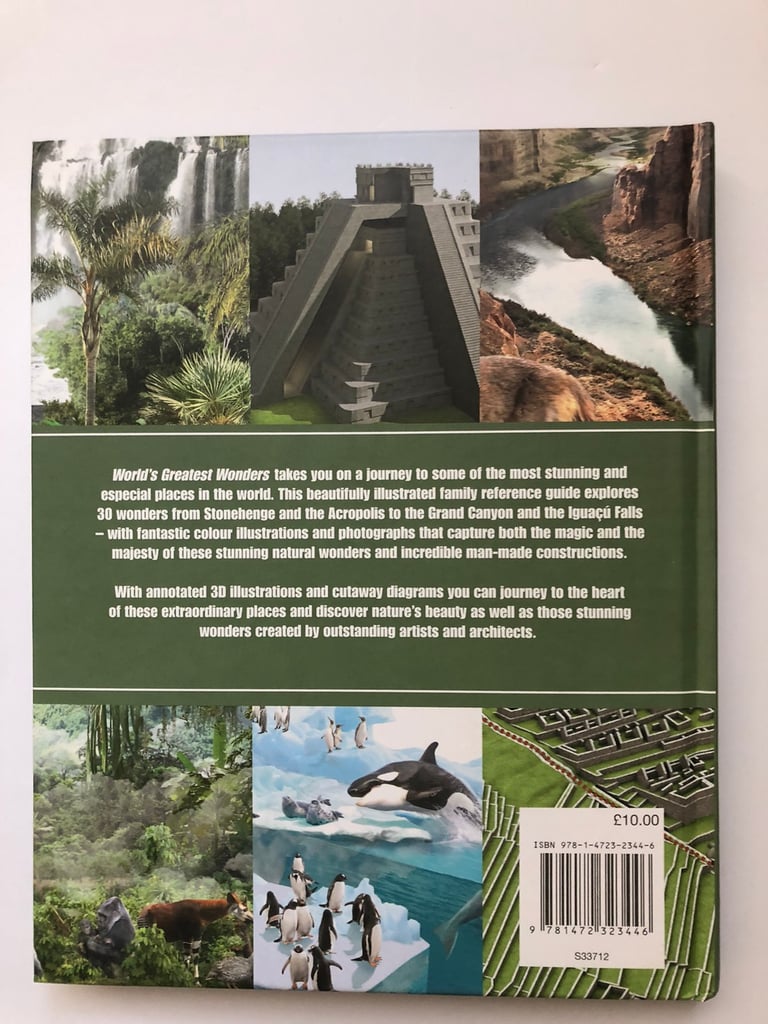 WORLD’S GREATEST WONDERS HARDBACK BOOK 
