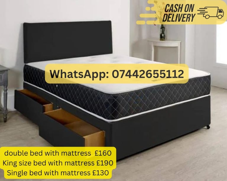 Divan Beds On SALE! Single divan bed Double divan bed Queen\K^i^n