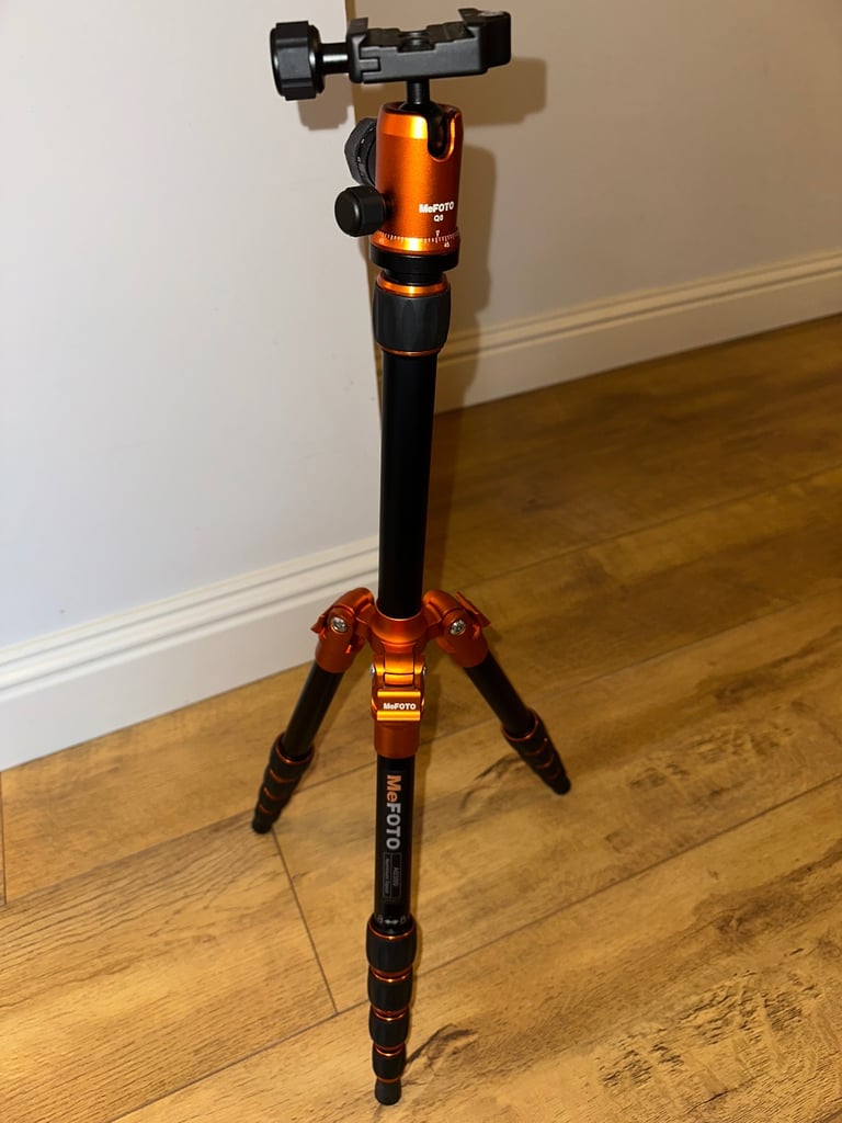 Mefoto Backpacker Travel A0350 Aluminium Tripod + Carry Bag Orange
