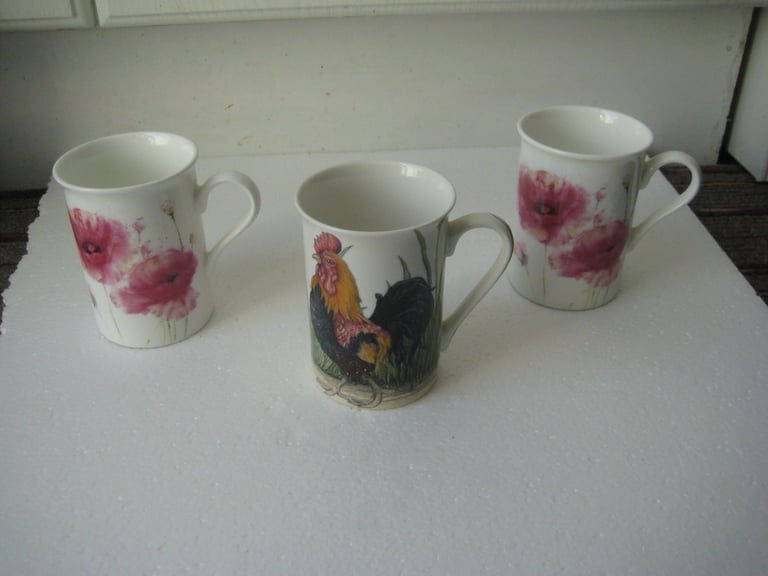 image for Three Leonardo Collection High Quality Fine China Mugs: 3 for £8.00