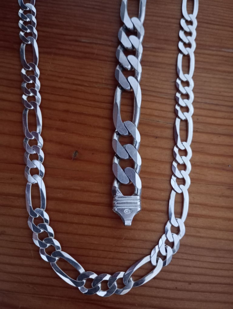 57 grams sterling silver chain & bracelet 