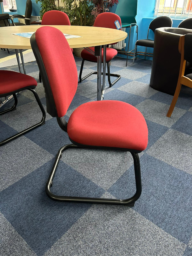 CLEARANCE - Rust Fabric Meeting Chair - £70+VAT