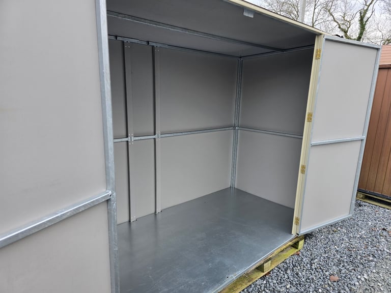 Steel storage boxes suitable building sites caravan parks gardens etc