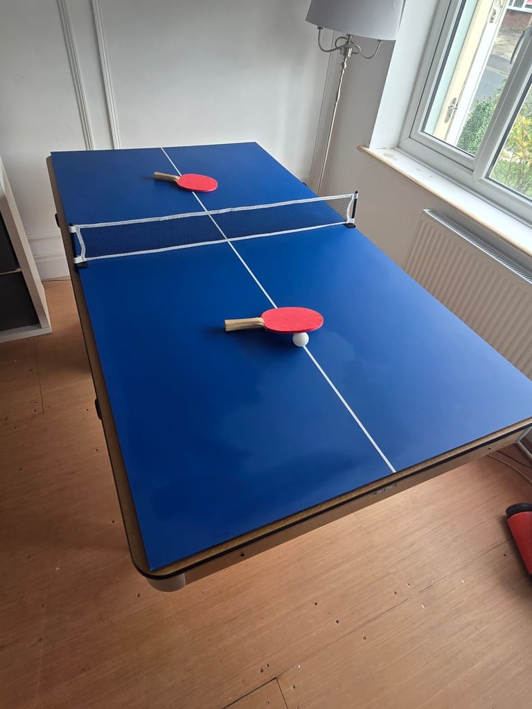Fold up pool table, table tennis and darts