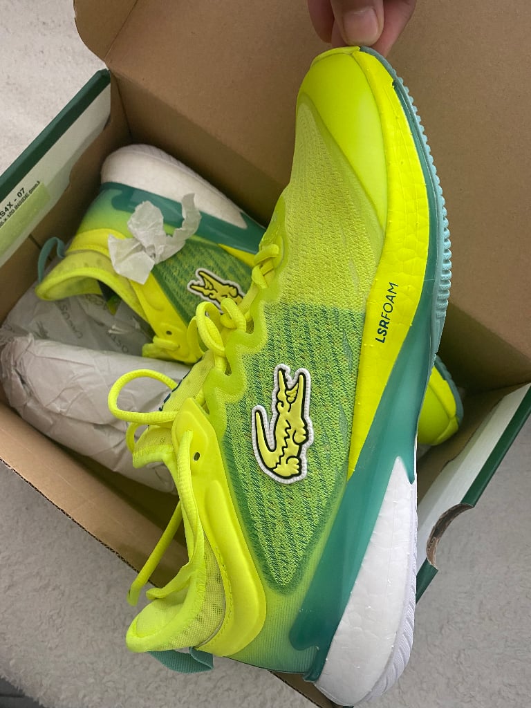 image for Lacoste Daniil Medvedev Ultra Tennis Trainers- Size U.K. 8/Eu 42 (Brand New)