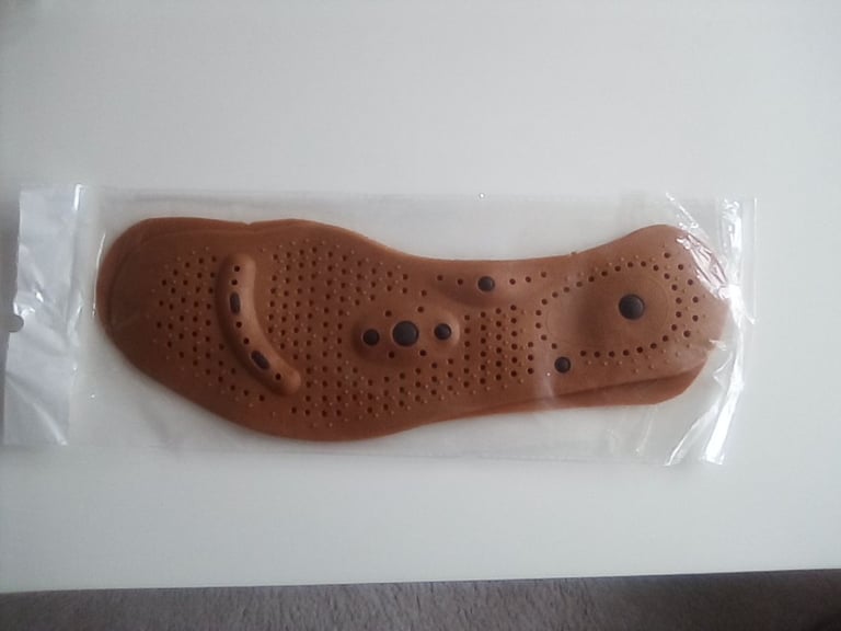 image for Brand new quality foot massage shoe / boot insoles – foot size 9.