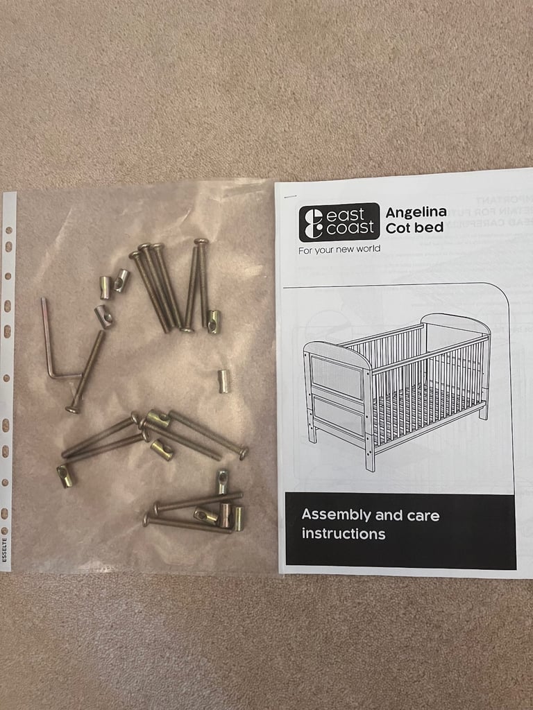 East Coast Angelina cot bed inc. M&P mattress