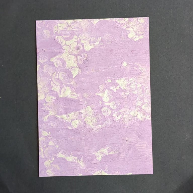 Original Art Pastel Pink and White Ink On Paper  