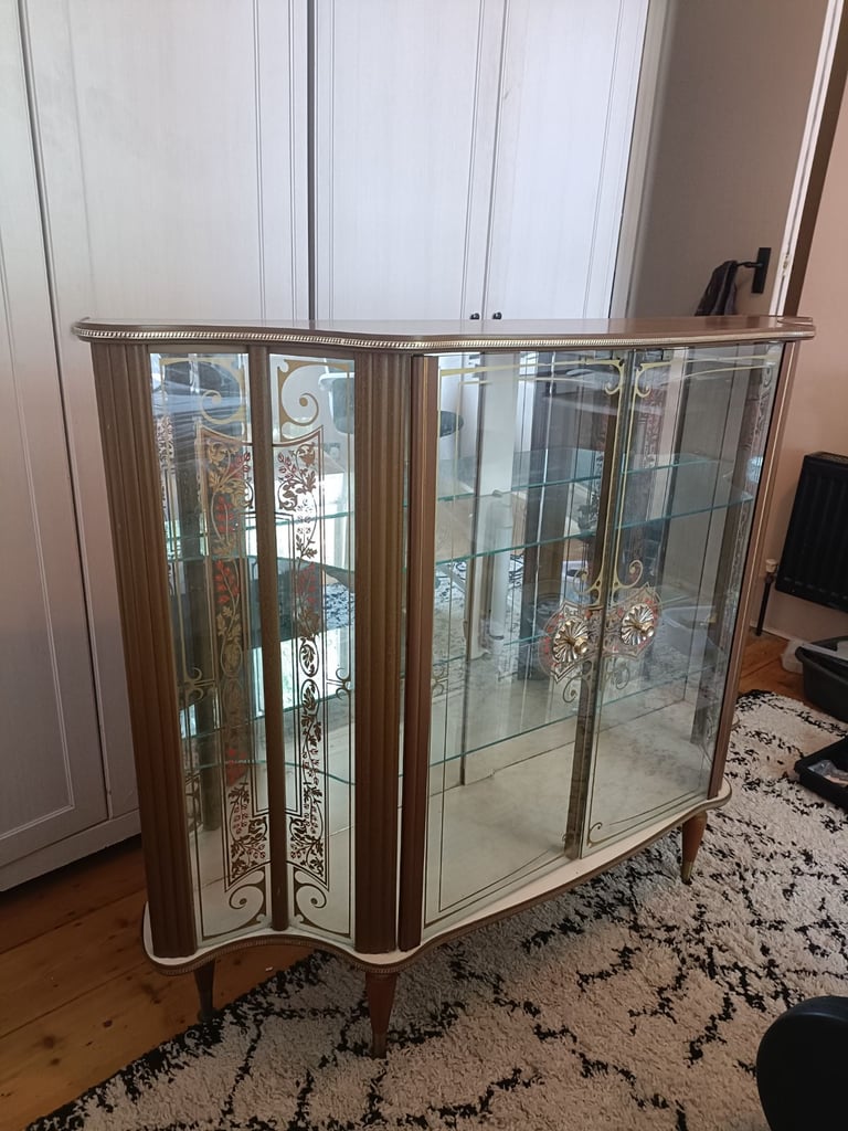 Large Antique glass wooden cabinet. Great condition 