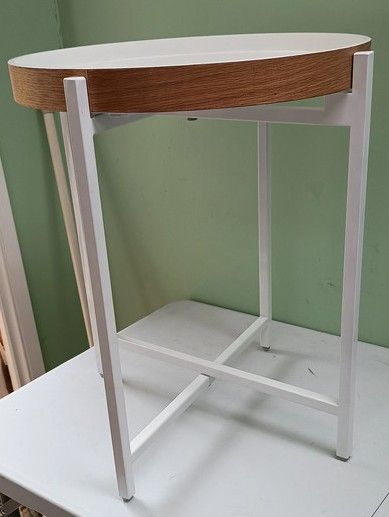 image for White Oak Folding Side Table