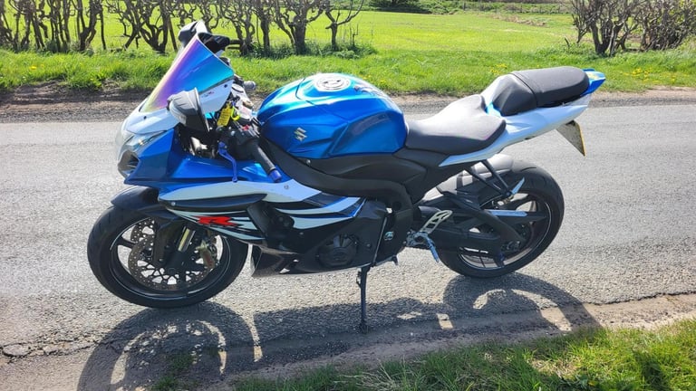 2014 14 SUZUKI GSXR 1000 L4 GSXR1000 SUPERBIKE SPORT BLUE  WHITE HPI CLEAR