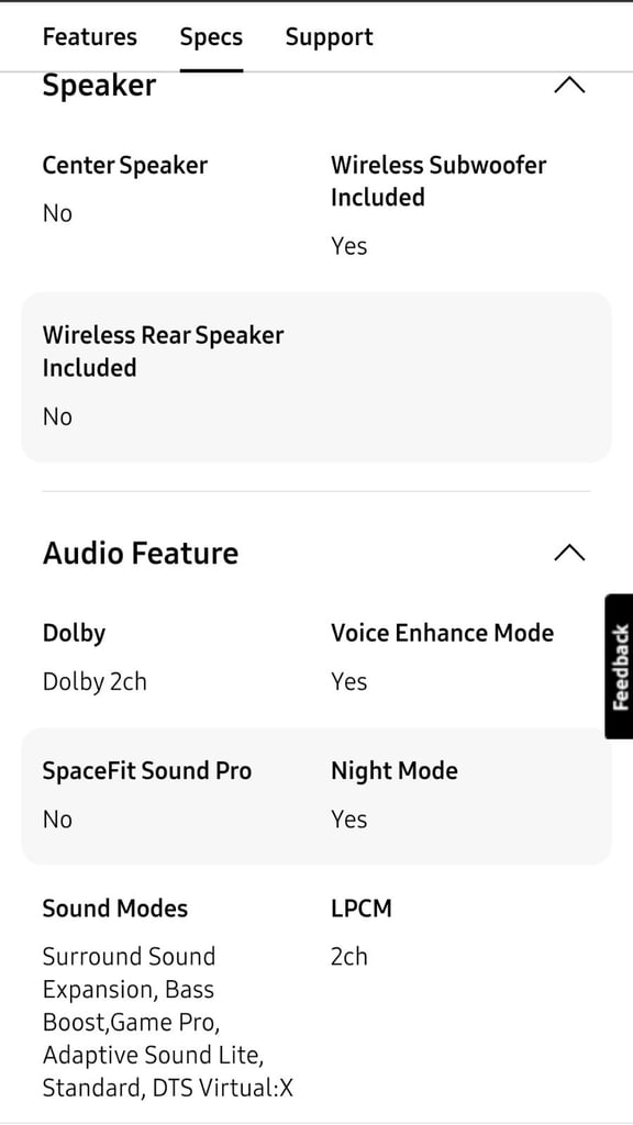 Samsung 450F Soundbar Unboxed Brand New