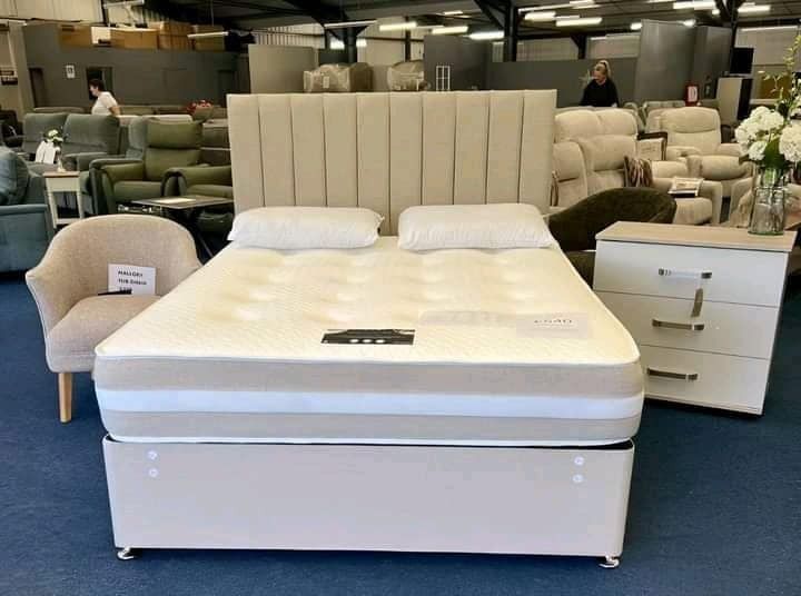 image for 🚛Hot Discount 😘DIVAN 5FT King Size Bed Base with Mattress & Storage Drawers ❤️15% OFF💥COD🚚