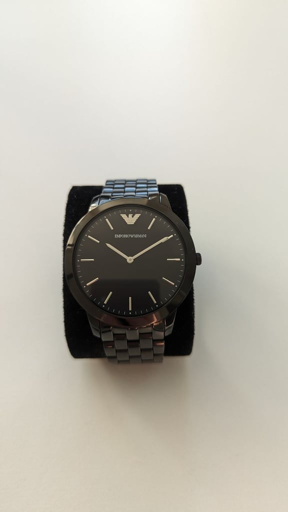 image for Emporio Armani AR2488 Watch Black Stainless Steel. Box, papers and receipt
