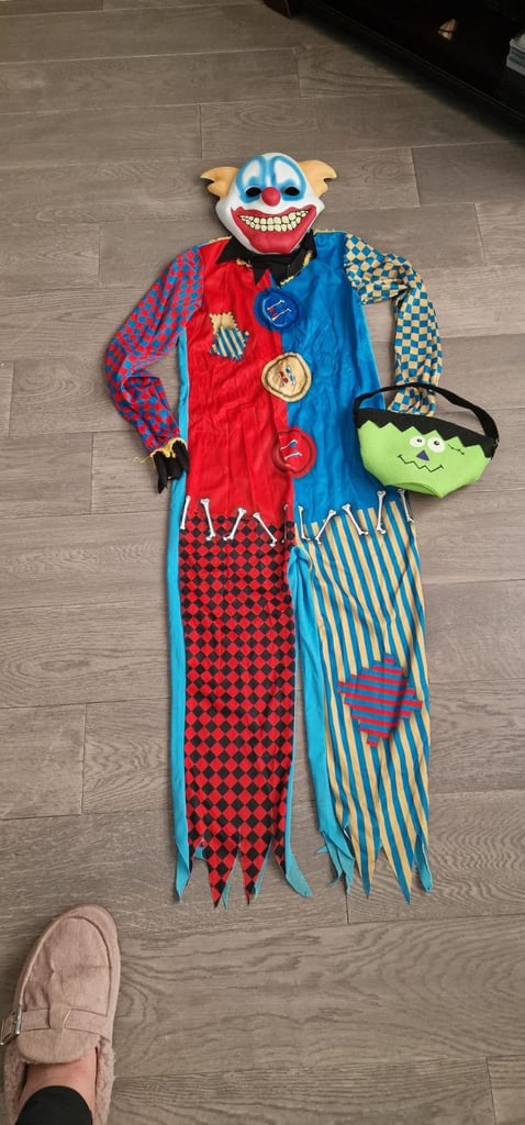 Halloween Fancy Dress Clown 9/10 years