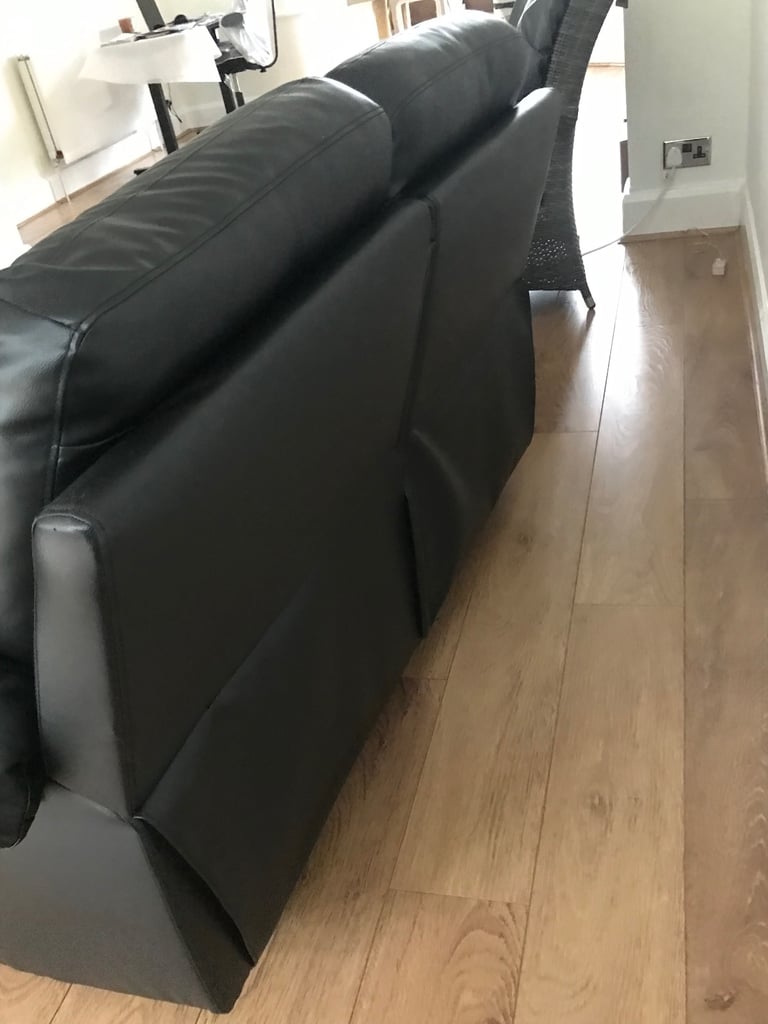 Faux leather 2 seater manual recliner 