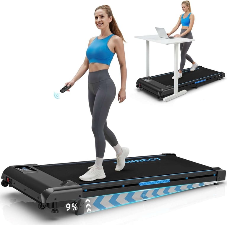 image for VANNECT 4 in 1 Walking Pad,9% Incline, 1-10KM/H Walking Treadmill for Home with 330LBS Capacity, 