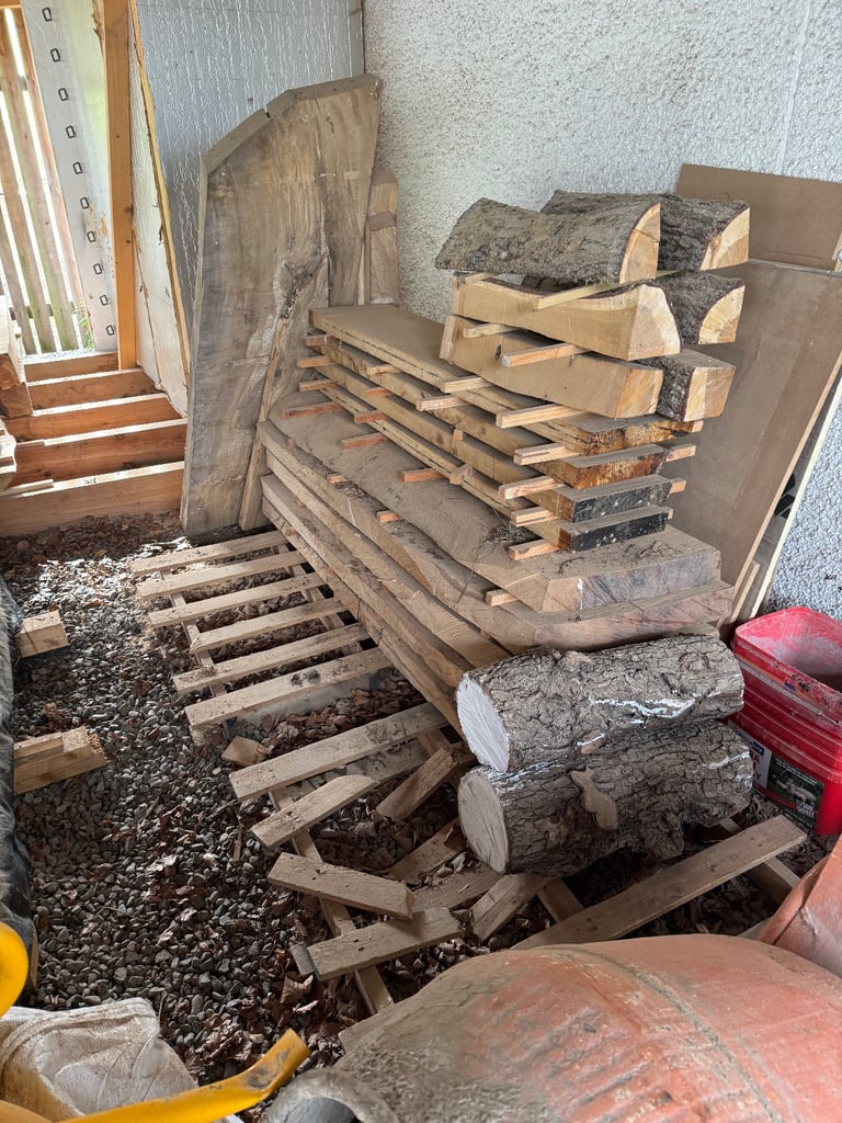 Elm,Beech, Sycamore, Lime Hardwood Air Dried Boards