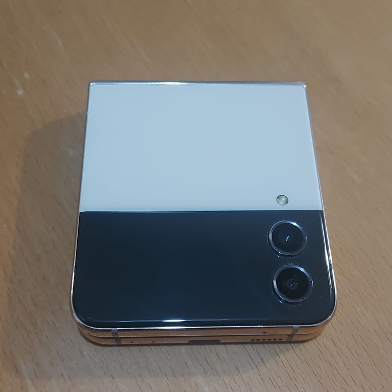 image for Samsung Galaxy ZFlip4 5G 128GB Cream Unlocked Z Flip 4 Z Flip4