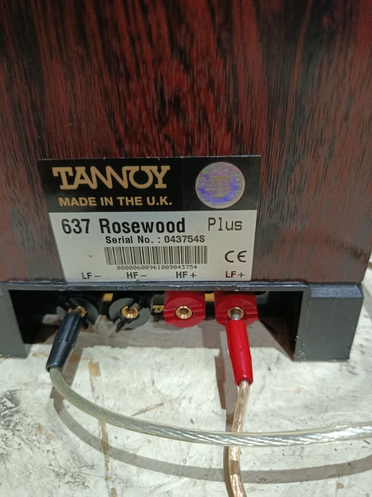 SPEAKERS TANNOY 637 PLUS TOWER HI-FI MONITOR 