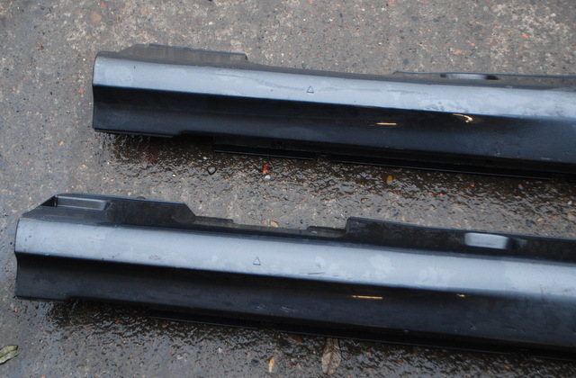 SAAB 93 9-3 AERO SALOON RIGHT + LEFT SILL SKIRT COVERS TRIM PAIR