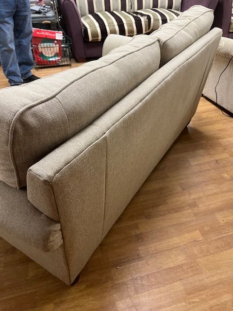 Laura Ashley Beige Fabric Weave Contemporary Style Sofa Bed 