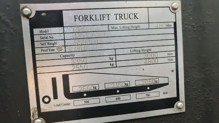 Electric Forklift truck EP series 35 2016