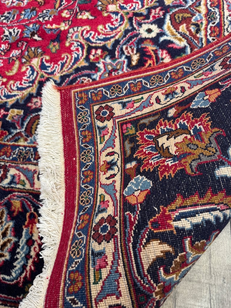 Extra large handmade Persian mashad rug 350 x 250 cm