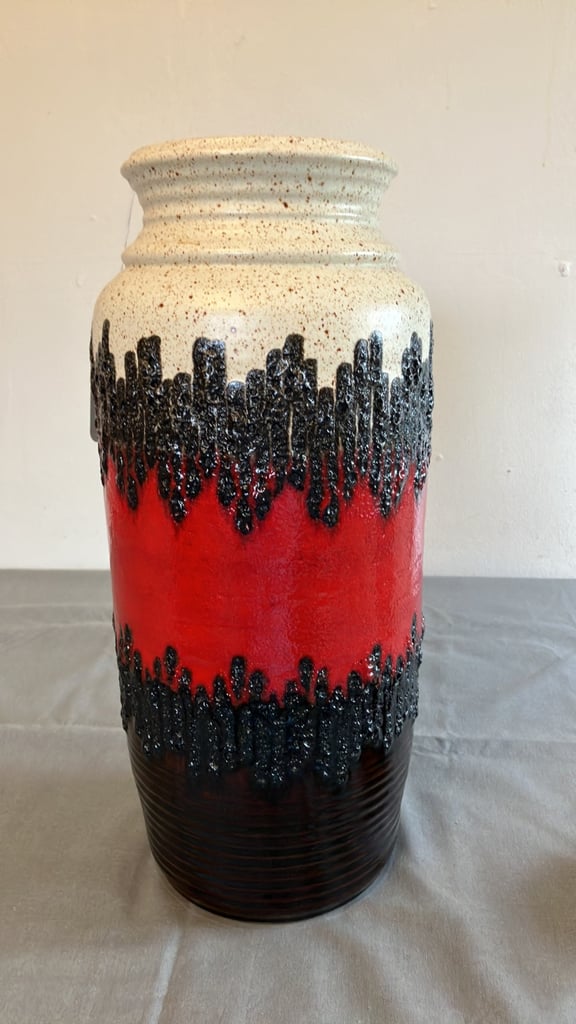 image for West German Fat Lava Vase 