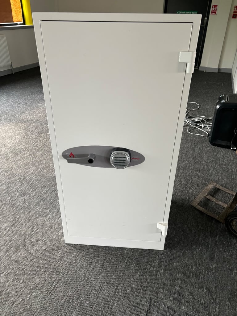 Office safe with coded lock 122cm height 60cm wide 52cm depth 