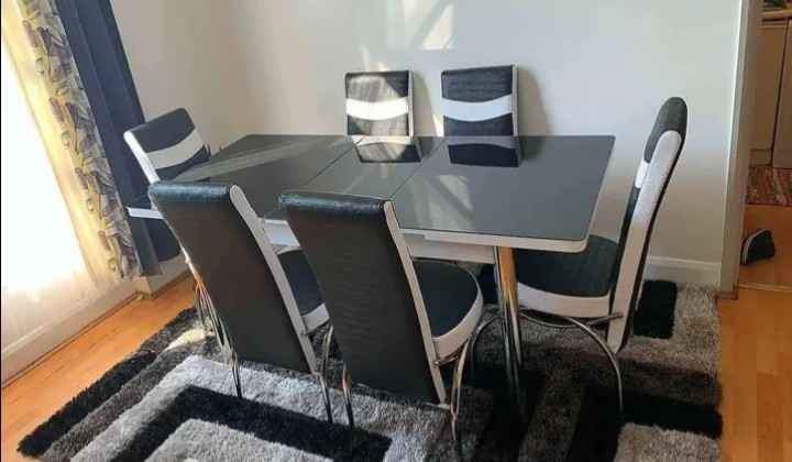 Brand New Extendable Dining Table With 4\6 Chairs - Turkish Table with  Chairs For Sale COD | in Chellaston, Derbyshire | Gumtree