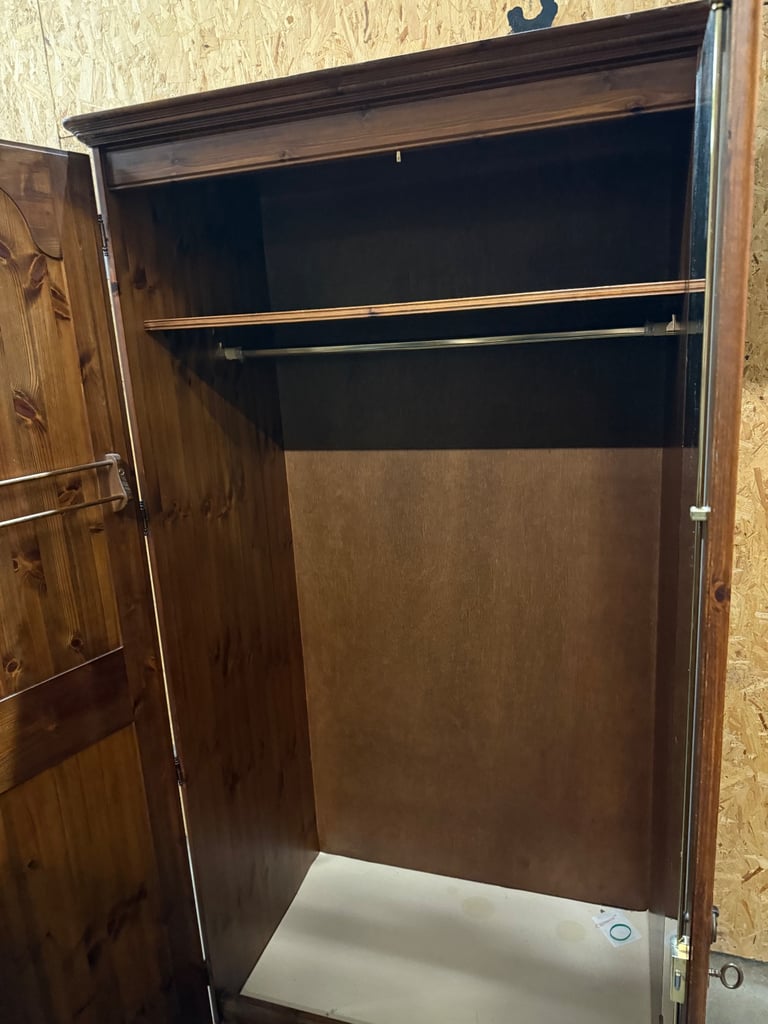 Ducal Pine Double Wardrobe 
