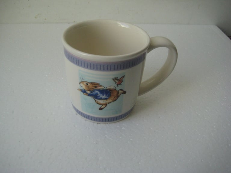 Peter Rabbit Wedgwood Mug for £7.00; Peter Rabbit Royal Doulton Egg Cup for £5.00