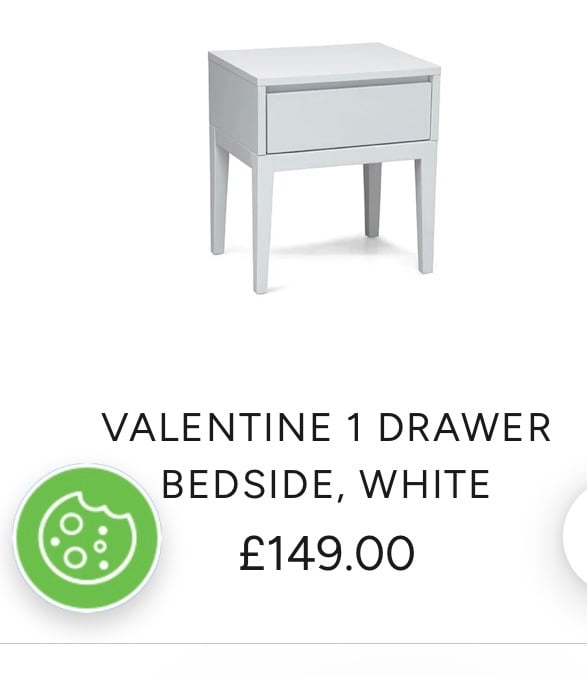 New Bedroom Furniture 2 bedside tables 2 x white bedside tables 2 new boxed white bedside tables