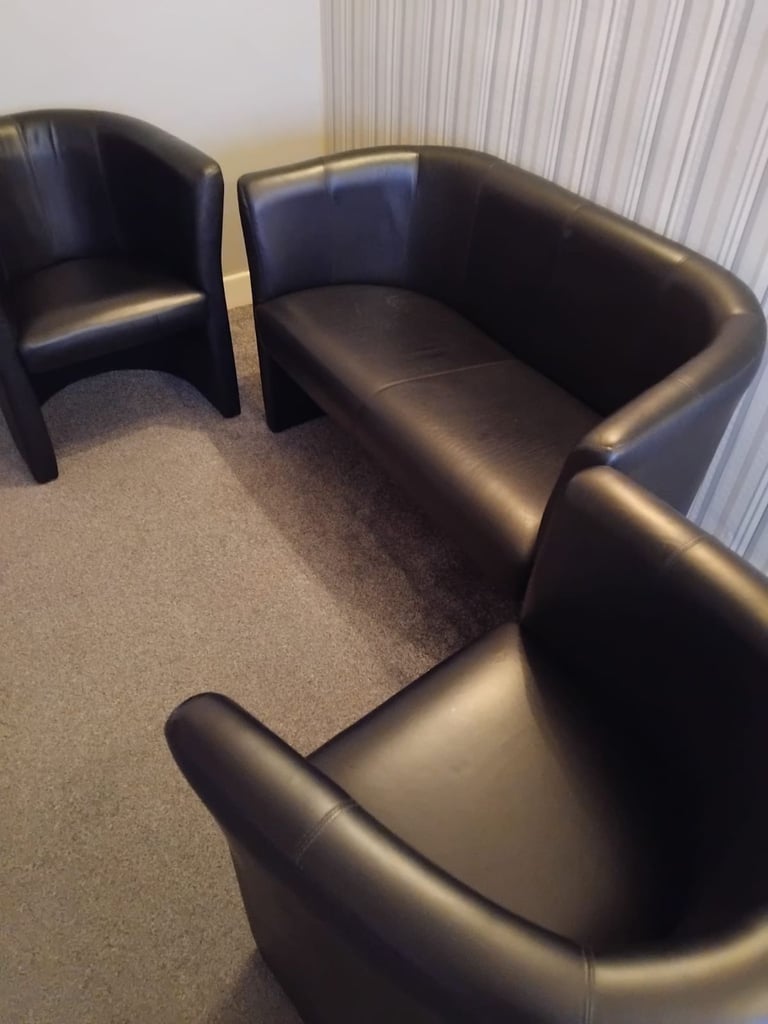image for Leather Tub  Sofa Set 