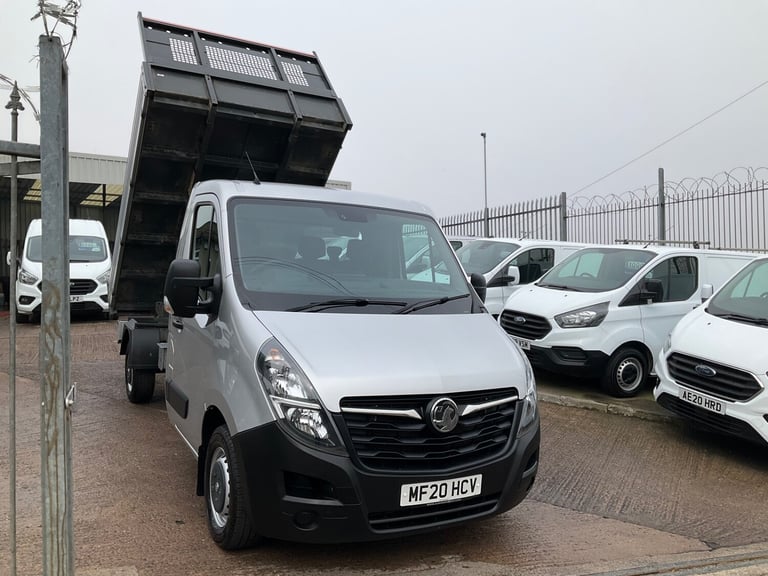 2020 VAUXHALL MOVANO 3500 L2 2.3 TURBO D 135 BHP FWD SINGLE CAB ALLOY TIPPER