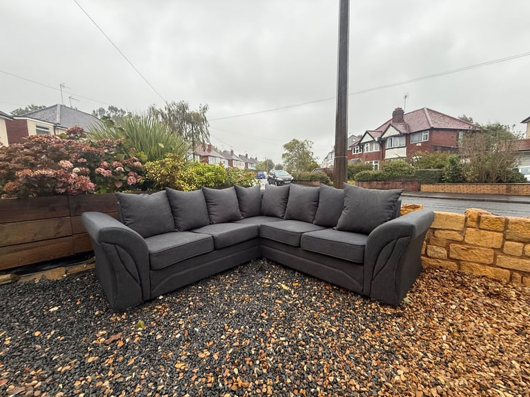 Grey Corner Sofa 
