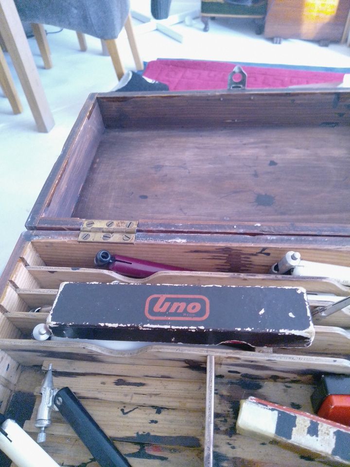 Vintage Writing Box with scribes and ink