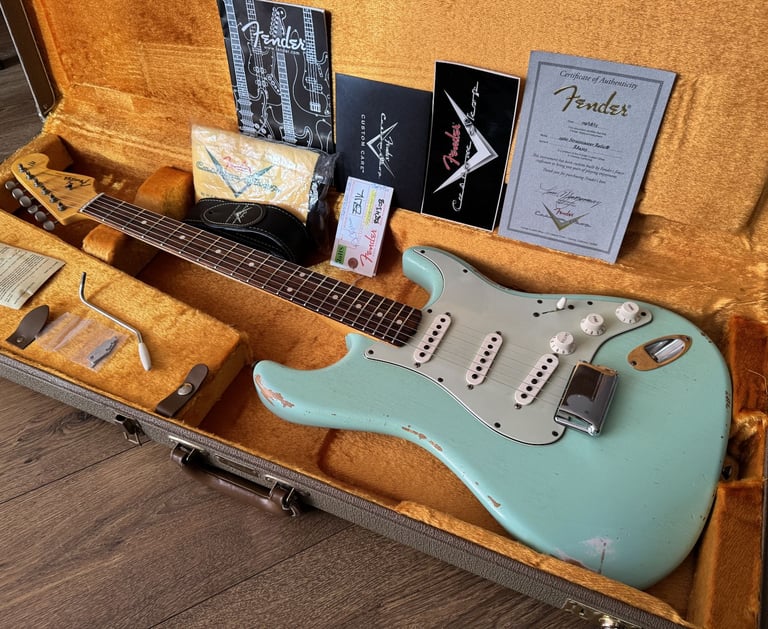 Fender Custom Shop '60 Reissue Stratocaster Relic Surf Green (2015) - Trades