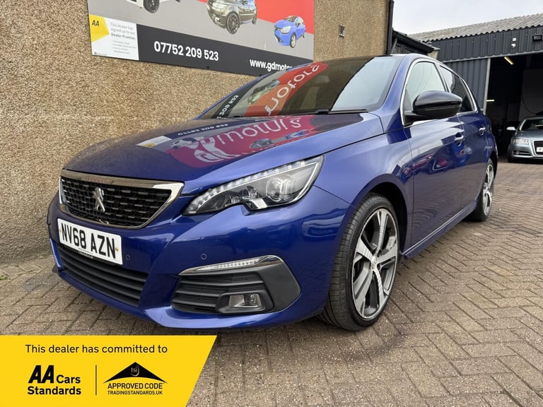 image for 2018 Peugeot 308 1.2 PureTech GT Line Euro 6 (s/s) 5dr HATCHBACK Petrol Manual
