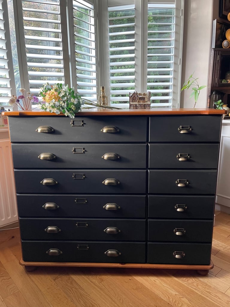 Merchant Chest of Drawers - Haberdashery - Apothecary - Sideboard Newly Up-cycled.