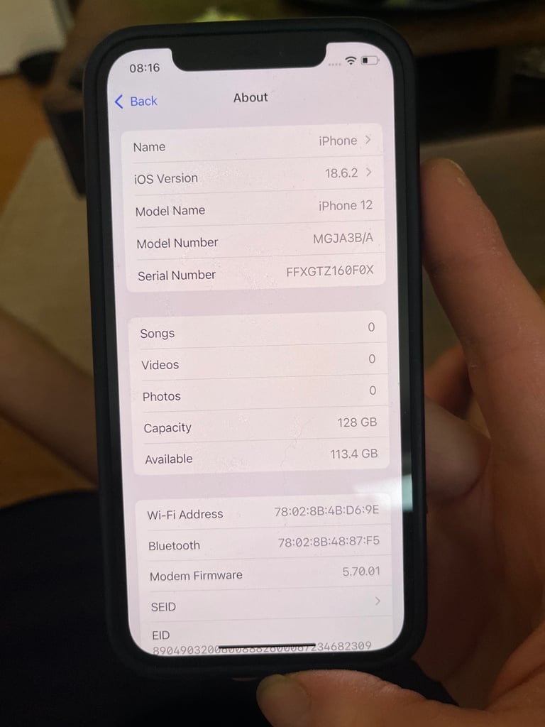 iPhone 12 128GB Unlocked - With Case