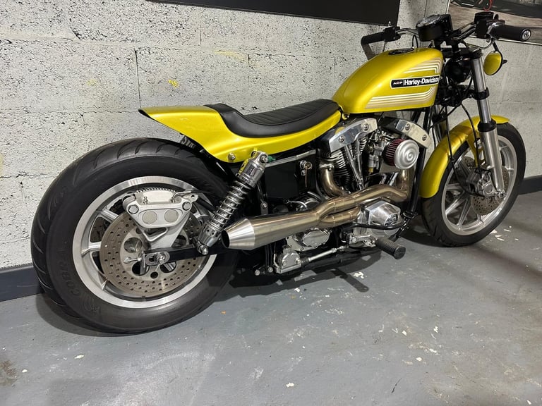 Harley-Davidson. Magazine featured Flattracker. 93 cubic inch S&S Engine