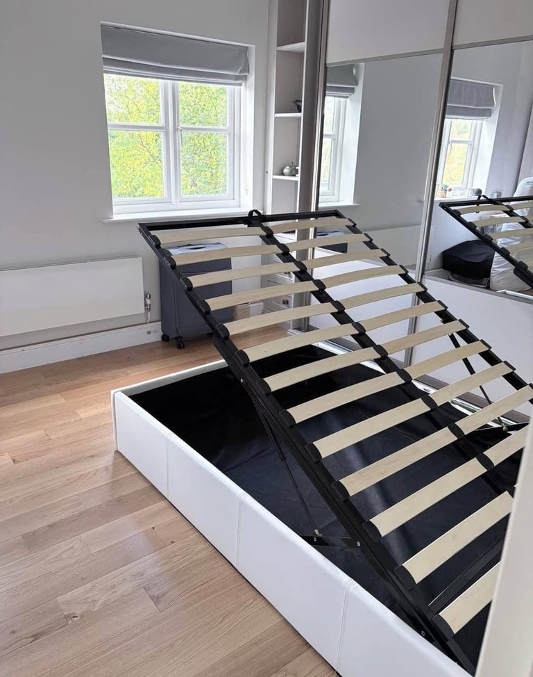 image for Small double storage bed with mattress 