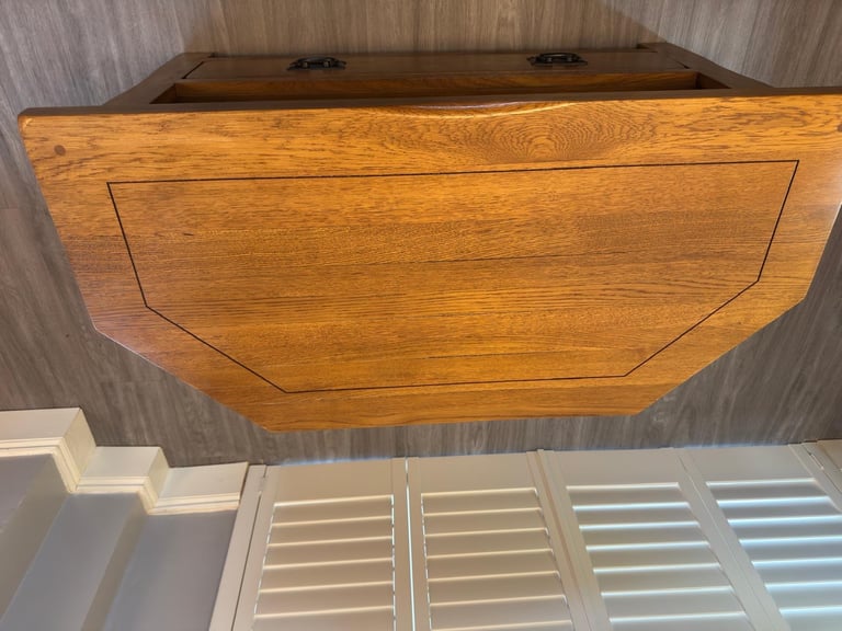 Rustic Solid Oak TV Unit Sideboard 