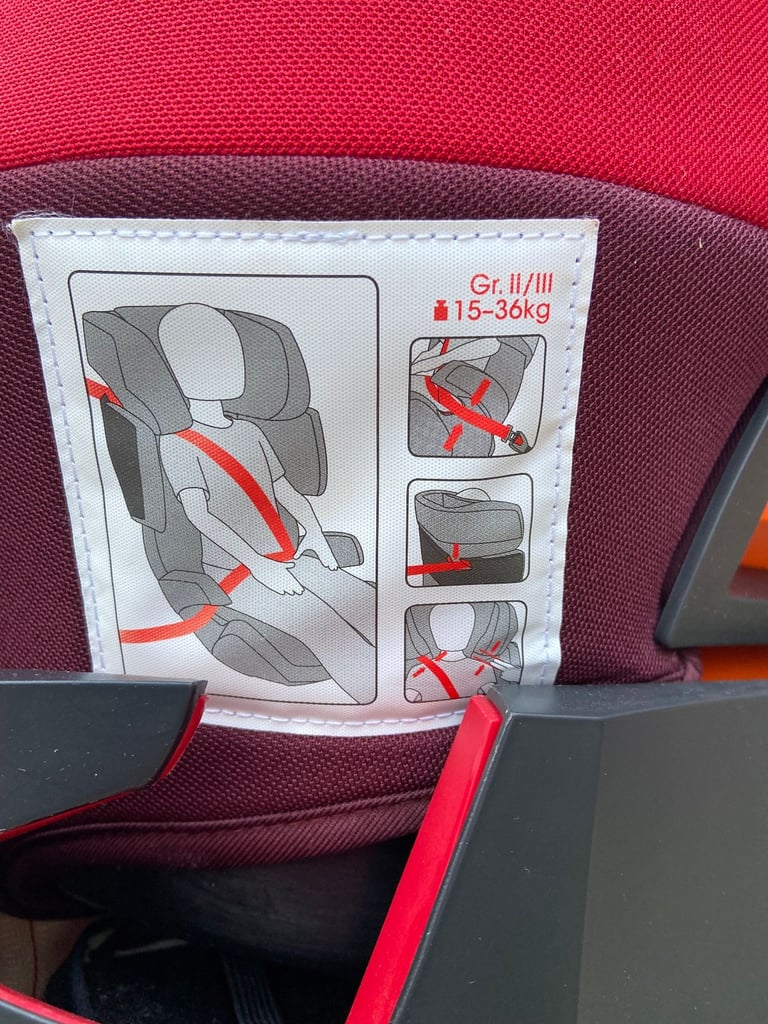 Cybex car seat age 4-6yo, 15-35kg