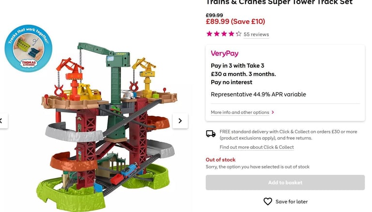 image for THOMAS & FRIENDS! Trains & Cranes Super Tower from Fisher-Price