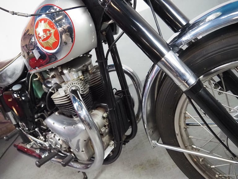 1957 BSA A7 total rebuild stunning ,stainless rims touring Rocket gold star look